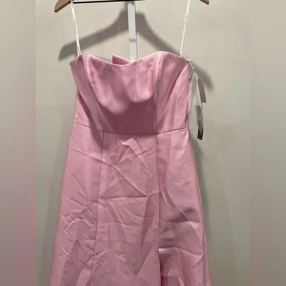 ALFRED SUNG Pink Strapless Maxi Dress - Picture 3 of 11